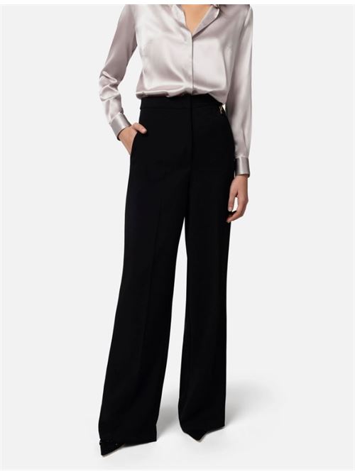 Black women's trousers ELISABETTA FRANCHI | PA02141E2.110